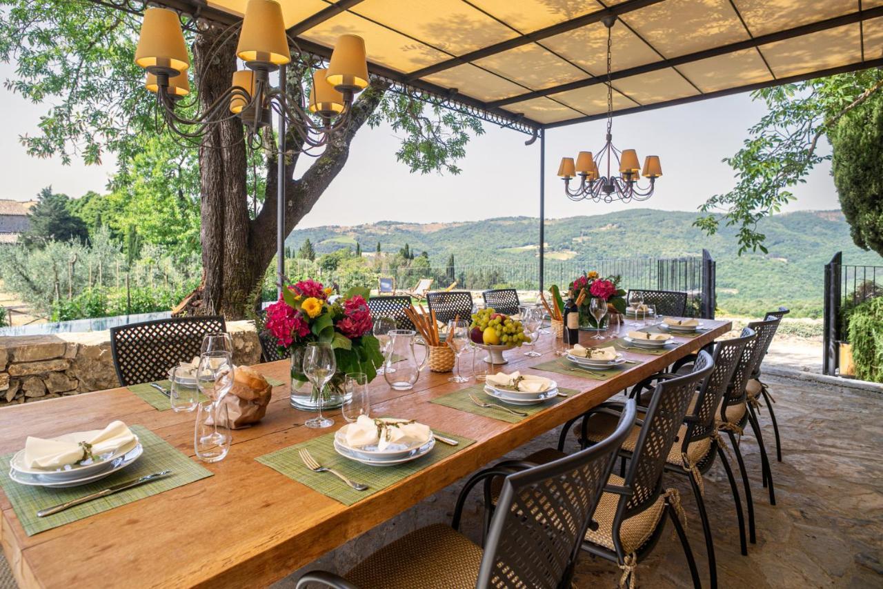 Casa All'Erta, Villa With Private Pool Gaiole in Chianti Kültér fotó